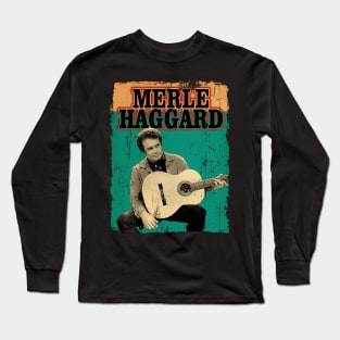 The merle haggard - Artdrawing Long Sleeve T-Shirt